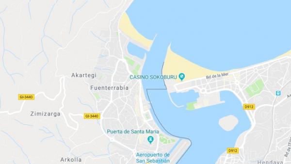 Ubicación de Hondarribia, Guipúzcoa Ubicación de Hondarribia, Guipúzcoa