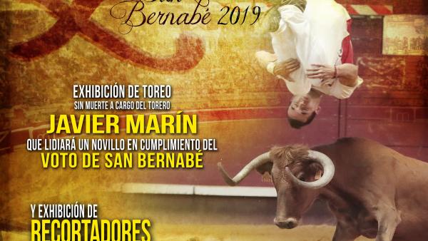 El torero Javier Marín recreará el Voto de San Bernabé lidiando sin muerte un toro en La Ribera la tarde del 11 de junio El torero Javier Marín recreará el Voto de San Bernabé lidiando sin muerte un toro en La Ribera la tarde del 11 de junio