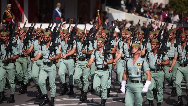 Legión, legionario, legionarios en el desfile del 12 de octubre del 2017 Legión, legionario, legionarios en el desfile del 12 de octubre del 2017