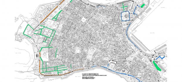 Cádiz.- El Ayuntamiento habilitará casi 900 plazas de aparcamiento en el centro histórico exclusivas para residentes