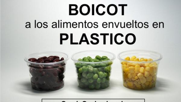Campaña de boicot a los alimentos envasados en plástico. Campaña de boicot a los alimentos envasados en plástico.