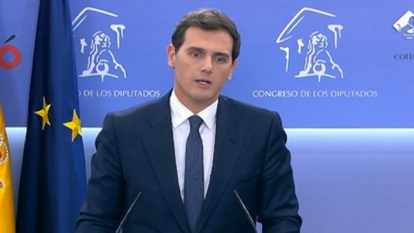 El líder de Ciudadanos, Albert Rivera, en el Congreso. El líder de Ciudadanos, Albert Rivera, en el Congreso.