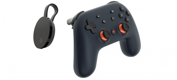 El Chromecast Ultra y el mando Stadia