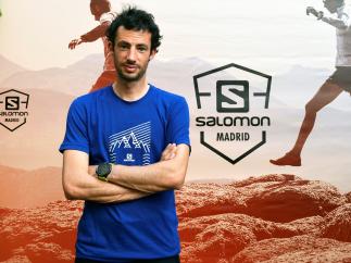 Kilian Jornet, durante la inauguración de la tienda Salomon en Madrid