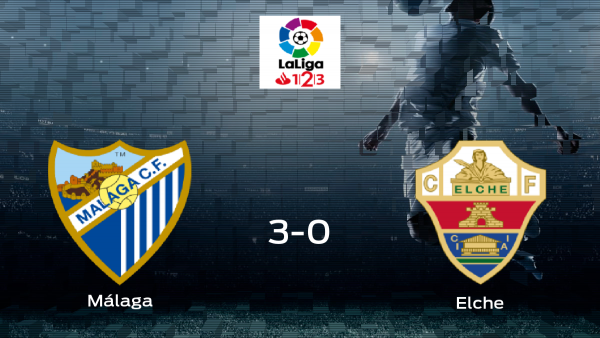 El Málaga golea al Elche por 3-0 El Málaga golea al Elche por 3-0
