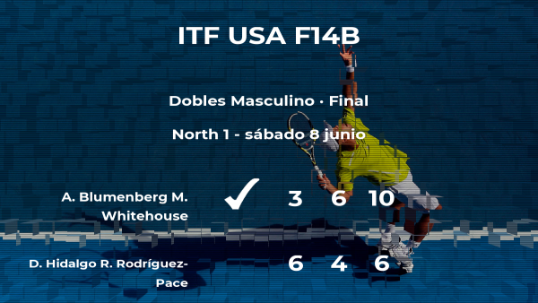 Blumenberg y Whitehouse ganaron a Hidalgo y Rodríguez-Pace en la final del torneo de Urbana Blumenberg y Whitehouse ganaron a Hidalgo y Rodríguez-Pace en la final del torneo de Urbana
