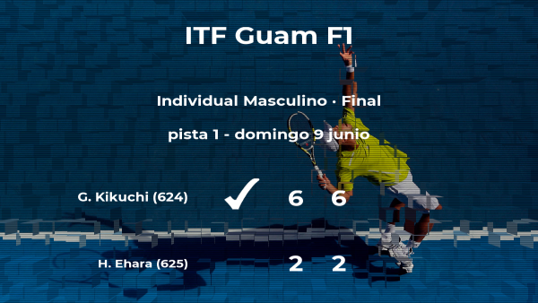 El tenista Gengo Kikuchi vence la final del torneo de Tumon El tenista Gengo Kikuchi vence la final del torneo de Tumon