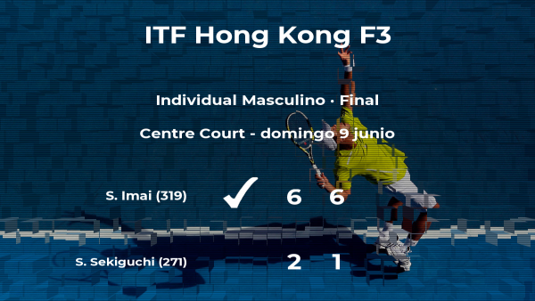 Shintaro Imai se convierte en el campeón del torneo de Hong Kong Shintaro Imai se convierte en el campeón del torneo de Hong Kong