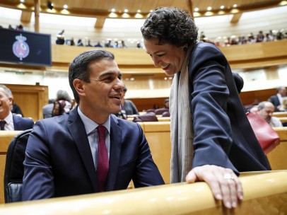 Pedro Sánchez y Magdalena Valerio