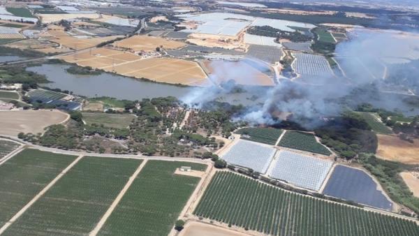 Huelva.- Sucesos.- Declarado un incendio forestal en Palos de la Frontera y otro en Punta Umbría Huelva.- Sucesos.- Declarado un incendio forestal en Palos de la Frontera y otro en Punta Umbría