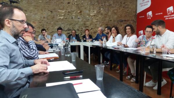 PSPV, Compromís y Podem esperan 'cerrar el qué y cómo lo más pronto posible' y 'avanzan' hacia un gobierno 'proporcional PSPV, Compromís y Podem esperan 'cerrar el qué y cómo lo más pronto posible' y 'avanzan' hacia un gobierno 'proporcional