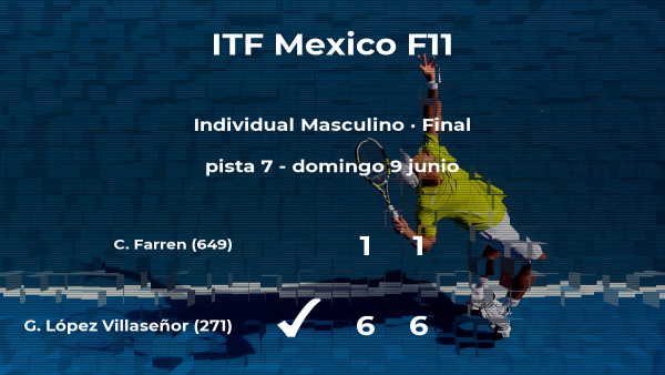 Gerardo López Villaseñor gana en la final del torneo de Cancún Gerardo López Villaseñor gana en la final del torneo de Cancún