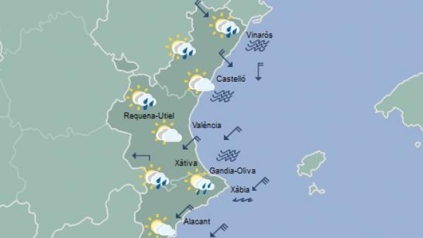 Intervalos nubosos y descenso de temperaturas este martes en la Comunitat Valenciana Intervalos nubosos y descenso de temperaturas este martes en la Comunitat Valenciana