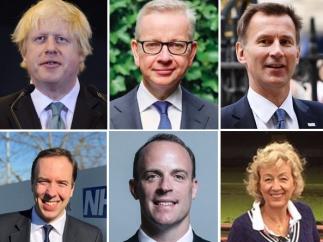 Los candidatos a sustituir a Theresa May.