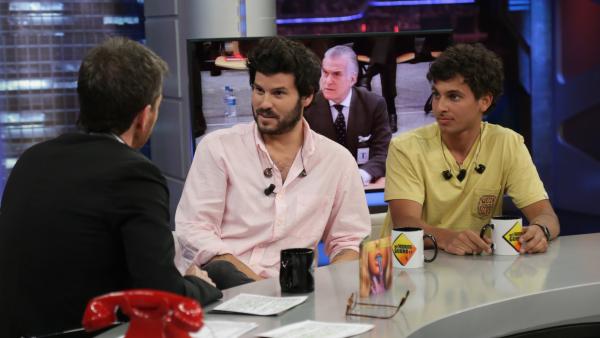 Willy Bárcenas y Antón Carreño, miembros de Taburete, en 'El hormiguero'. Willy Bárcenas y Antón Carreño, miembros de Taburete, en 'El hormiguero'.