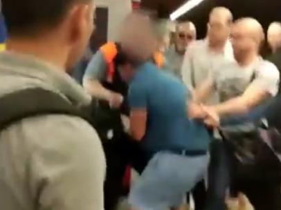 Agresión a un carterista en el metro de Barcelona