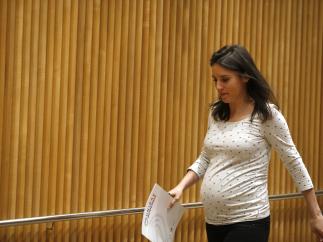 La portavoz de Unidos Podemos en el Congreso, Irene Montero.