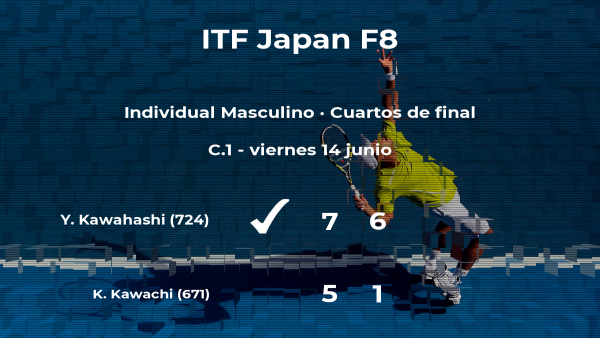 El tenista Yuta Kawahashi consigue clasificarse para las semifinales a costa de Kazuma Kawachi El tenista Yuta Kawahashi consigue clasificarse para las semifinales a costa de Kazuma Kawachi