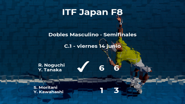 Los tenistas Noguchi y Tanaka estarán en la final del torneo de Akishima Los tenistas Noguchi y Tanaka estarán en la final del torneo de Akishima