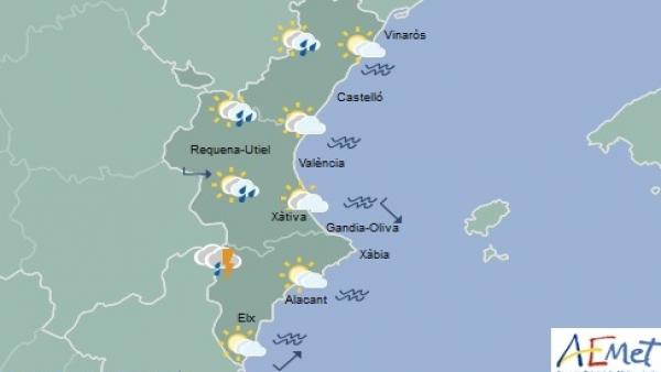 El cap de setmana comença amb cels nuvolosos i arruixades disperses i màximes en ascens a la Comunitat Valenciana El cap de setmana comença amb cels nuvolosos i arruixades disperses i màximes en ascens a la Comunitat Valenciana