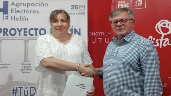 PSOE gobernará Hellín con apoyo de la única edil de la Agrupación de Electores, que será concejal de Industria y Turismo PSOE gobernará Hellín con apoyo de la única edil de la Agrupación de Electores, que será concejal de Industria y Turismo