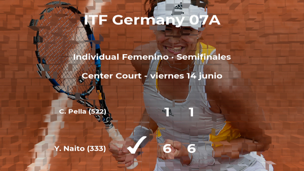 Yuki Naito estará en la final del torneo de Kaltenkirchen Yuki Naito estará en la final del torneo de Kaltenkirchen