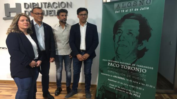 Huelva.- Alosno acogerá en julio su XXIII certamen nacional de fandangos 'Paco Toronjo' con Arcángel como protagonista Huelva.- Alosno acogerá en julio su XXIII certamen nacional de fandangos 'Paco Toronjo' con Arcángel como protagonista