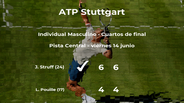 El tenista Jan-Lennard Struff le quita el puesto de las semifinales a Lucas Pouille El tenista Jan-Lennard Struff le quita el puesto de las semifinales a Lucas Pouille