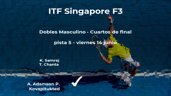 Samrej y Chanta se quedan a las puertas de las semifinales del torneo de Singapur Samrej y Chanta se quedan a las puertas de las semifinales del torneo de Singapur