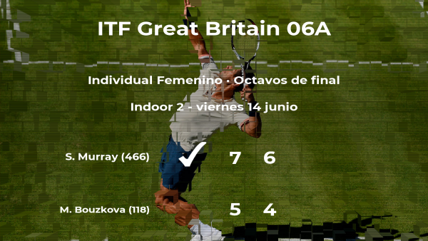 Sorpresa en los octavos de final del torneo de Manchester: Samantha Murray vence a Marie Bouzkova Sorpresa en los octavos de final del torneo de Manchester: Samantha Murray vence a Marie Bouzkova