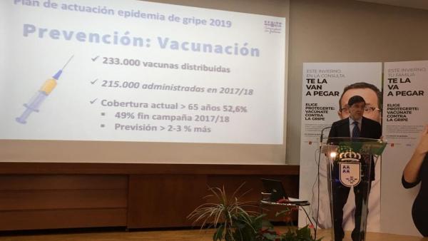 Villegas informa sobre campaña gripe Villegas informa sobre campaña gripe