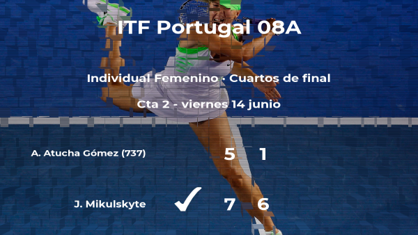 La tenista Ainhoa Atucha Gómez cae eliminada en los cuartos de final del torneo de Amarante La tenista Ainhoa Atucha Gómez cae eliminada en los cuartos de final del torneo de Amarante