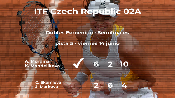 Las tenistas Skamlova y Markova se quedan a las puertas de la final del torneo de Prerov Las tenistas Skamlova y Markova se quedan a las puertas de la final del torneo de Prerov