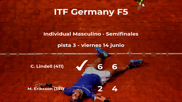 Christian Lindell consigue clasificarse para la final del torneo de Kaltenkirchen Christian Lindell consigue clasificarse para la final del torneo de Kaltenkirchen