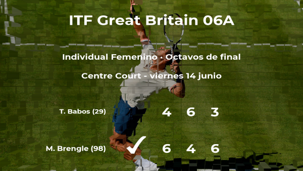 Madison Brengle estará en los cuartos de final del torneo de Manchester Madison Brengle estará en los cuartos de final del torneo de Manchester