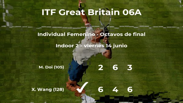 Xiyu Wang logra clasificarse para los cuartos de final a costa de Misaki Doi Xiyu Wang logra clasificarse para los cuartos de final a costa de Misaki Doi