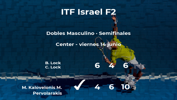Los tenistas Lock y Lock se despiden del torneo de Akko Los tenistas Lock y Lock se despiden del torneo de Akko