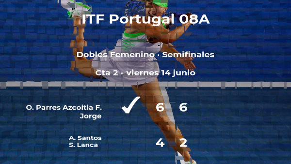 Parres Azcoitia y Jorge consiguen la plaza de la final a costa de Santos y Lanca Parres Azcoitia y Jorge consiguen la plaza de la final a costa de Santos y Lanca