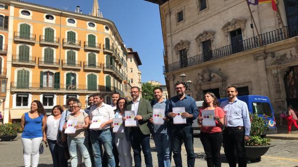PSIB, MÉS y Podemos acuerdan formar gobierno en el Ayuntamiento de Palma tras cerrar el reparto de áreas PSIB, MÉS y Podemos acuerdan formar gobierno en el Ayuntamiento de Palma tras cerrar el reparto de áreas