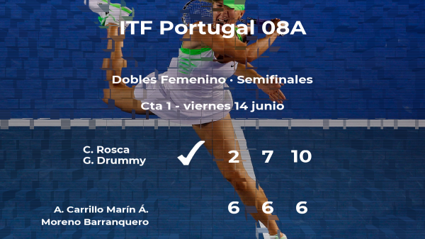 Las tenistas Carrillo Marín y Moreno Barranquero se despiden del torneo de Amarante Las tenistas Carrillo Marín y Moreno Barranquero se despiden del torneo de Amarante