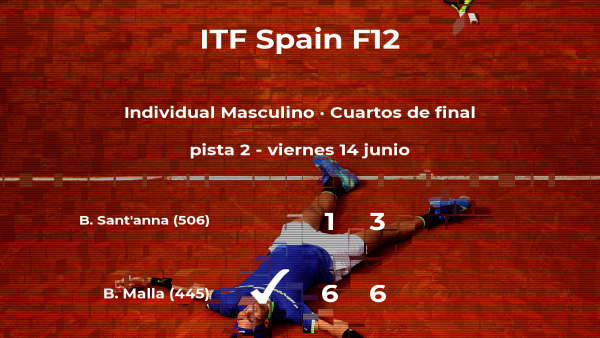 El tenista Bastián Malla se clasifica para las semifinales del torneo de Huelva El tenista Bastián Malla se clasifica para las semifinales del torneo de Huelva