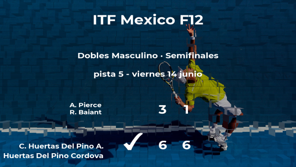 Huertas Del Pino y Huertas Del Pino Cordova se imponen en las semifinales del torneo de Cancún Huertas Del Pino y Huertas Del Pino Cordova se imponen en las semifinales del torneo de Cancún