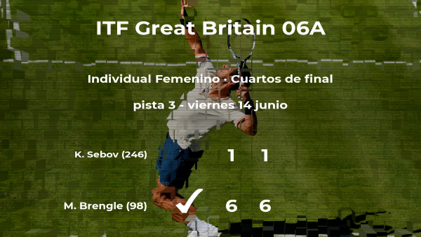 La tenista Madison Brengle consigue clasificarse para las semifinales del torneo de Manchester La tenista Madison Brengle consigue clasificarse para las semifinales del torneo de Manchester