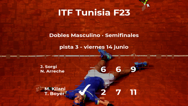 Sorgi y Arreche se quedan a las puertas de la final del torneo de Tabarka Sorgi y Arreche se quedan a las puertas de la final del torneo de Tabarka