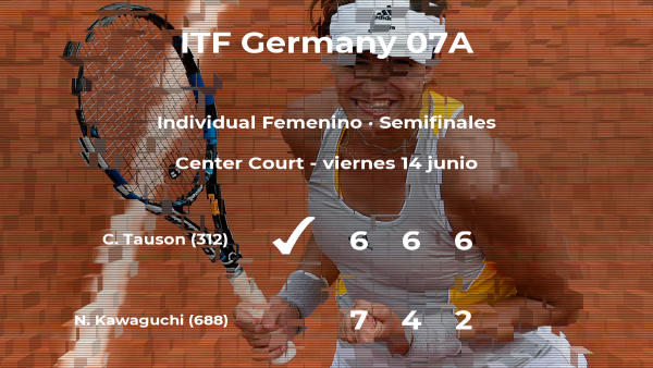 Clara Tauson vence en las semifinales del torneo de Kaltenkirchen Clara Tauson vence en las semifinales del torneo de Kaltenkirchen