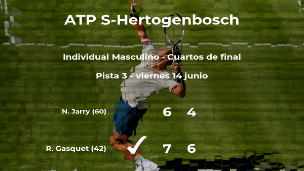 Richard Gasquet se hace con la plaza de las semifinales a expensas de Nicolas Jarry Richard Gasquet se hace con la plaza de las semifinales a expensas de Nicolas Jarry