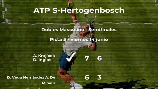 Krajicek e Inglot consiguen la plaza de la final a costa de Vega Hernández y De Minaur Krajicek e Inglot consiguen la plaza de la final a costa de Vega Hernández y De Minaur
