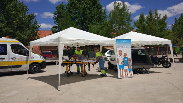 Un simulacro muestra cómo actuar en caso de un accidente con un niño en SRI en Viana (Valladolid) Un simulacro muestra cómo actuar en caso de un accidente con un niño en SRI en Viana (Valladolid)