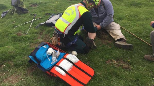 La Guardia Civil evacúa a una persona lesionada en la peña de Ezkaurre La Guardia Civil evacúa a una persona lesionada en la peña de Ezkaurre