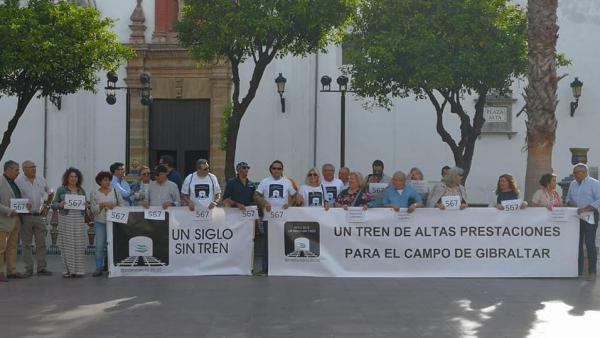 Protesta por un tren Madrid-Algeciras Protesta por un tren Madrid-Algeciras